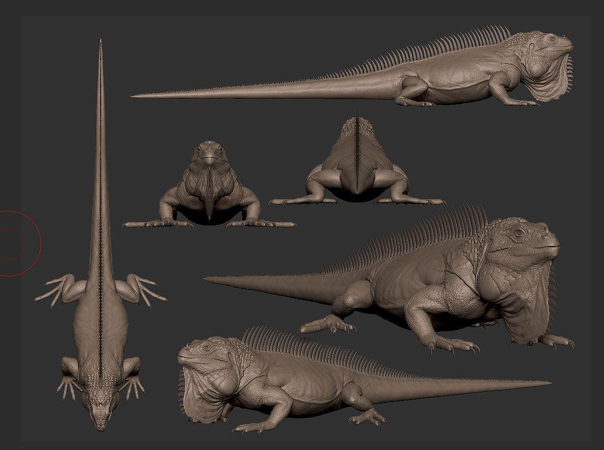 写实 蜥蜴人 简模 变异蜥蜴 blizard-cg模型免费下载-CG99