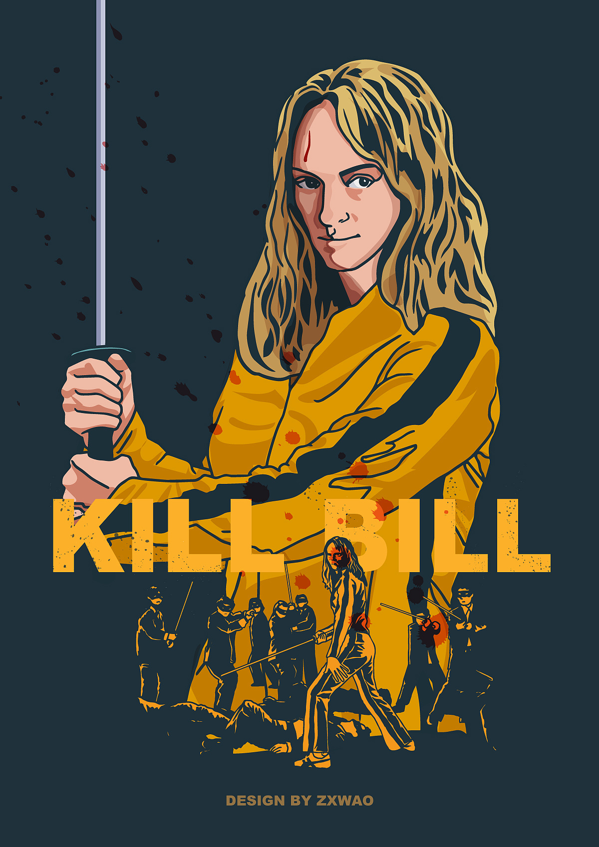 致敬昆汀-写实海报设计 - 原创作品 - 站酷(zcool)