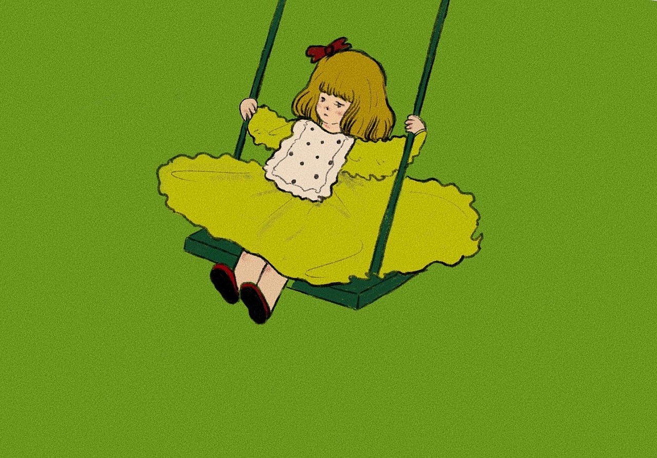 荡秋千的女孩