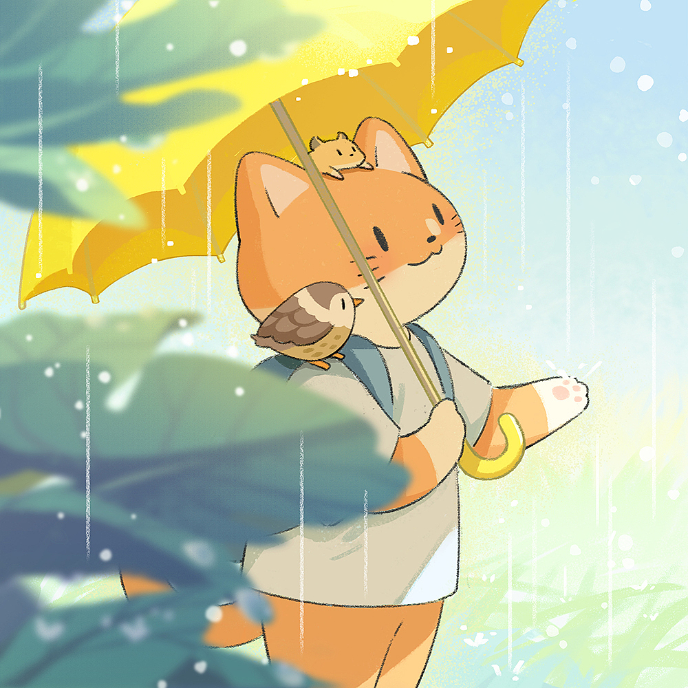 《橘橘的小小旅行》系列插画（图ZMjcyNjkyODMy） - 创作习作 - 站酷设计师汤花酱原创素材 - 站酷ZCOOL