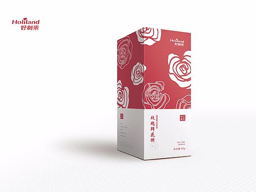 好利来玫瑰花饼包装盒