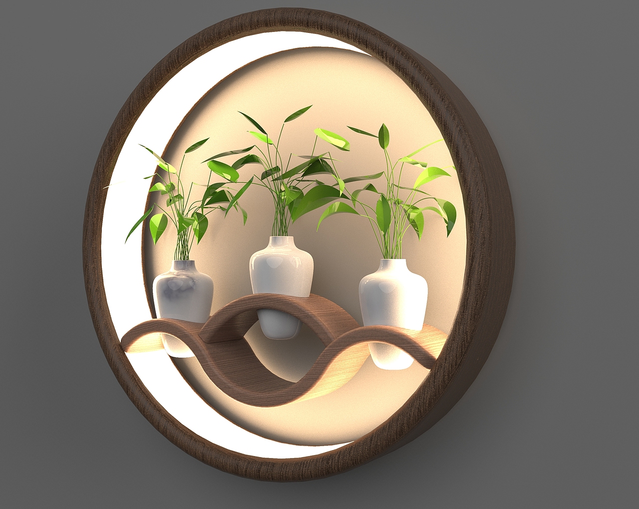 卧室氛围灯壁灯绿植灯设计（图ZMTcwNTI5OTc2） - 生活用品 - 站酷设计师蔡晓乖原创素材 - 站酷ZCOOL