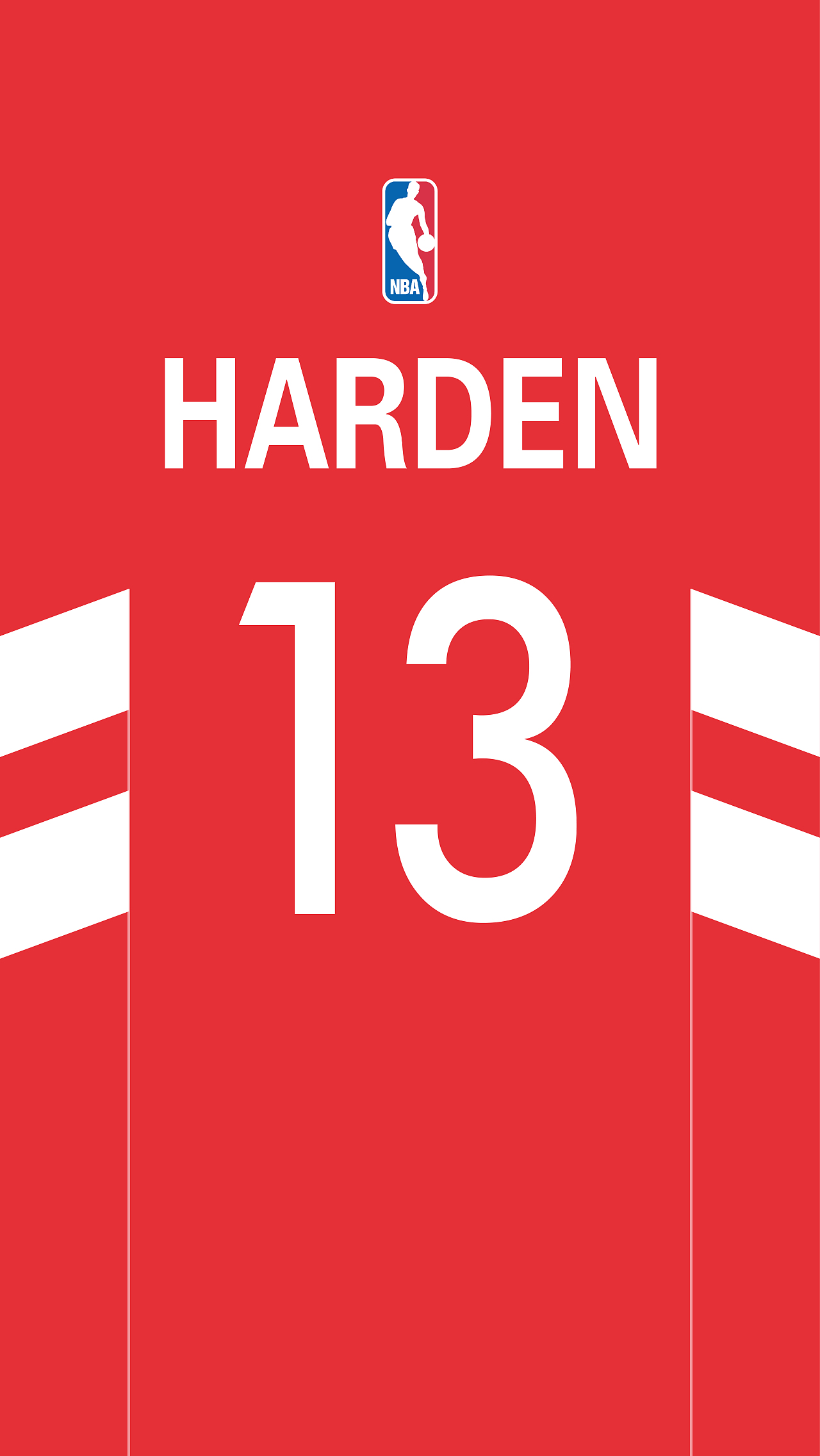 NBA 火箭队 红色球衣主题 / 手机壁纸