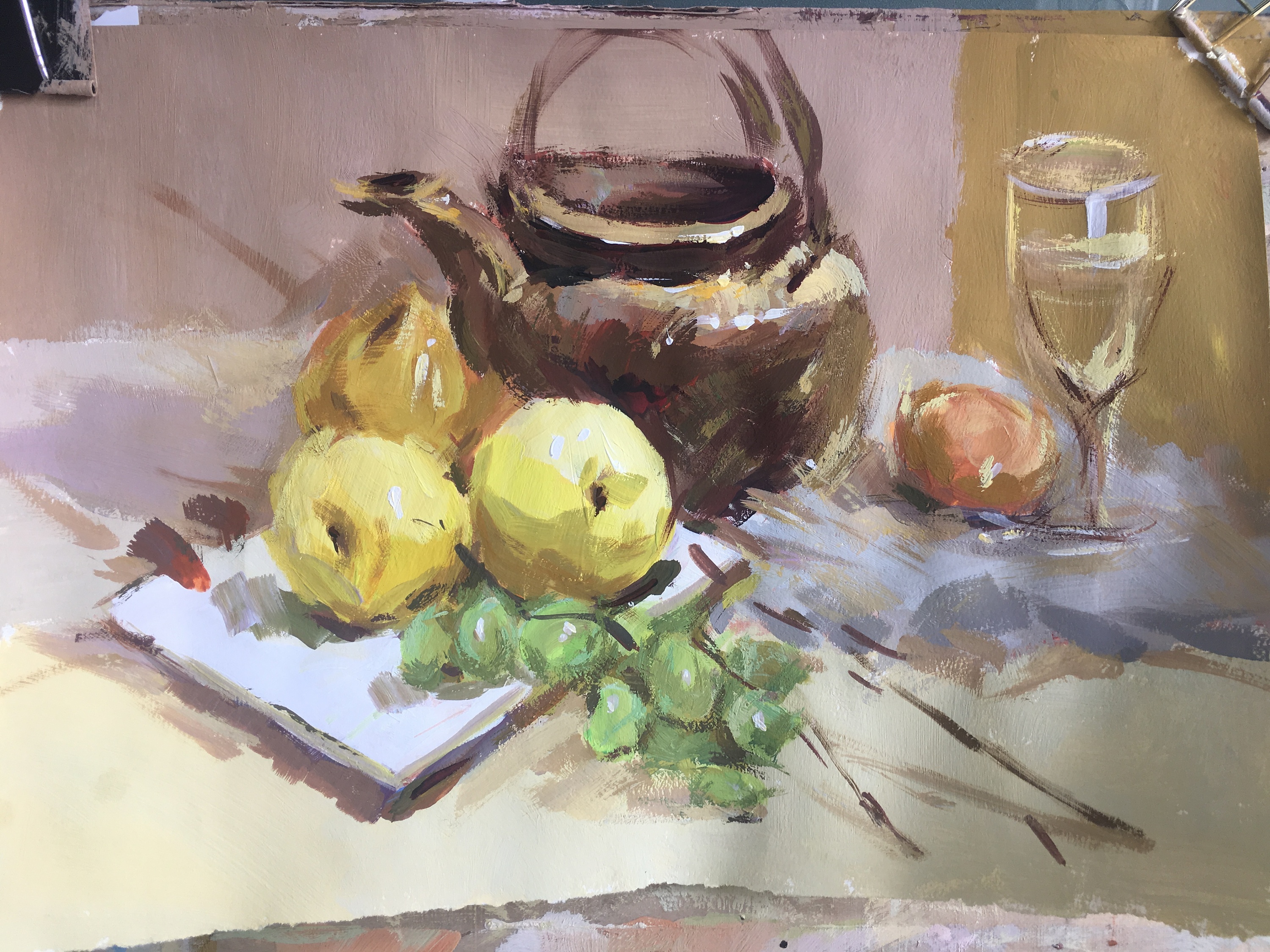 90后郭维超艺术家最新水粉色彩作品欣赏