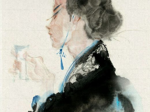 秋分水墨九宫涂