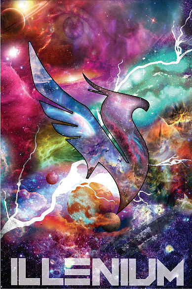 印花稿件，炫酷