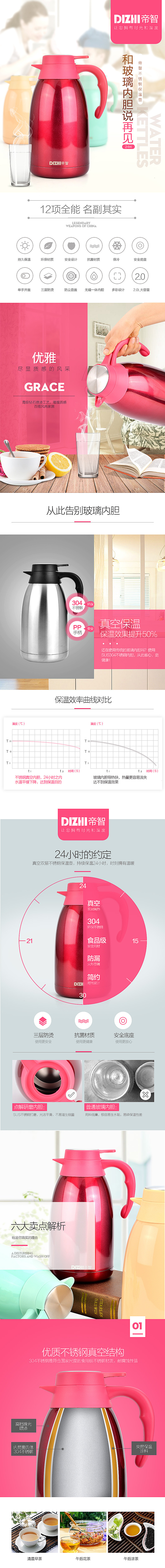 保温壶热水杯爆款详情页 描述模板 家电小清新 热水器 电水壶 厨房用品 马卡龙(图ZNTQ2NzMzMDA=) - 电商 - 站酷设计师魔创视觉_Moture原创素材 - 站酷ZCOOL