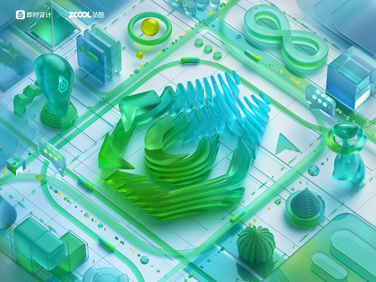 #即时，由你定义# 连接无限可能（图ZMzAwNzk0MDc2） - 海报 - 站酷设计师Jesful原创素材 - 站酷ZCOOL