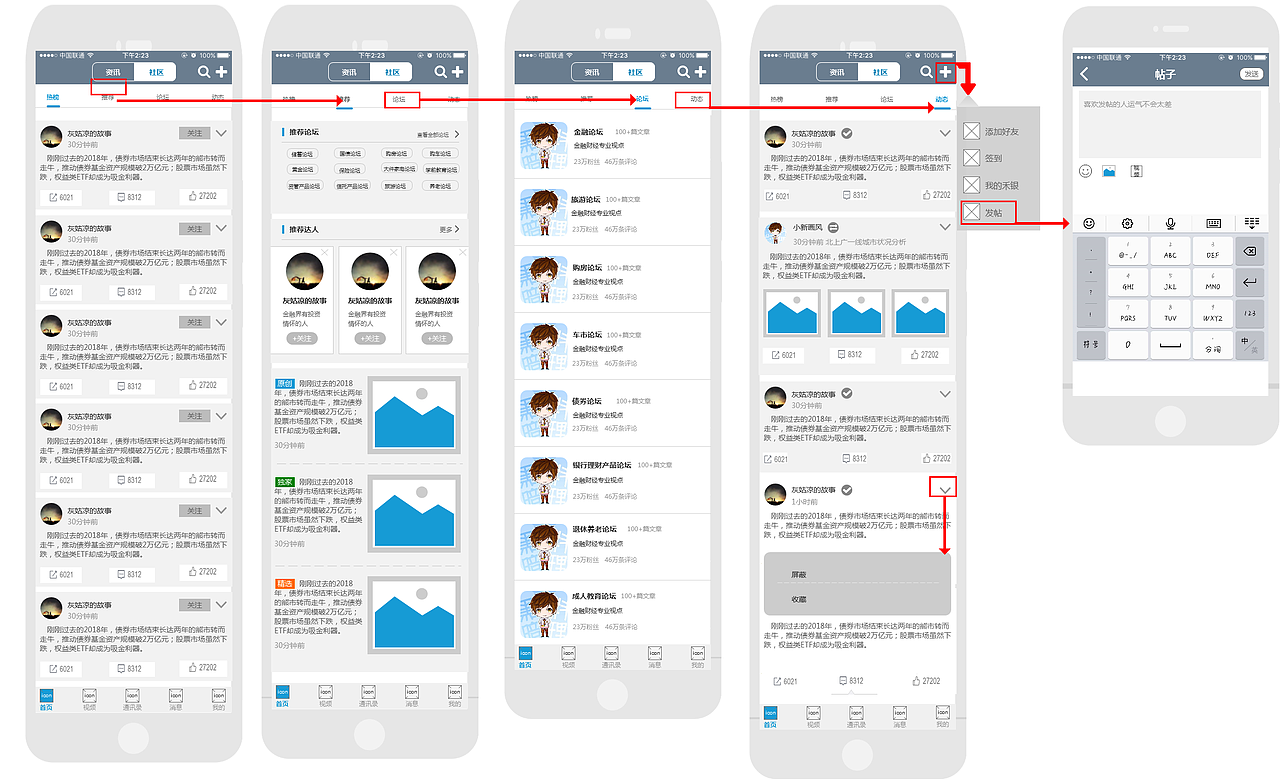 禾銀-“智訊+”平臺APP框架原型圖（圖ZMTQ5MDcxNDQ4） - 交互/UE - 站酷設計師一擲漣漪原創(chuàng)素材 - 站酷ZCOOL