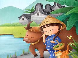 國風(fēng)插畫—民俗風(fēng)節(jié)氣圖