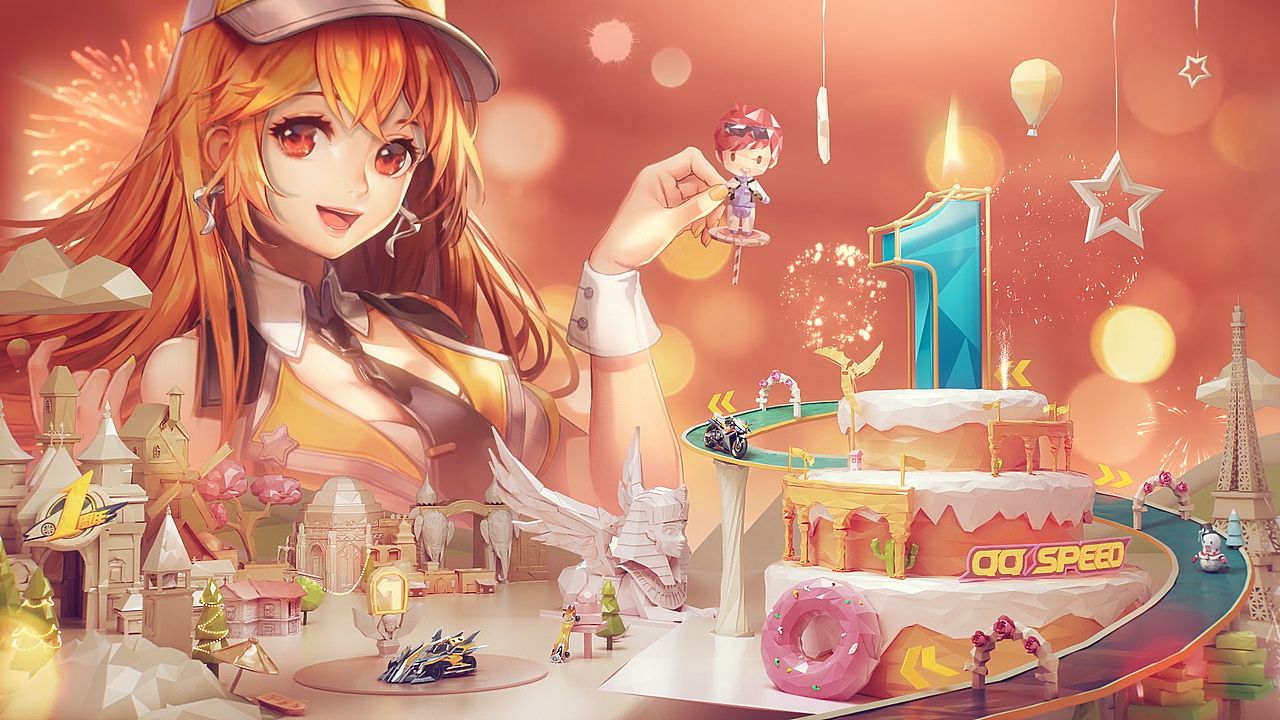 QQ飞车手游1周年庆