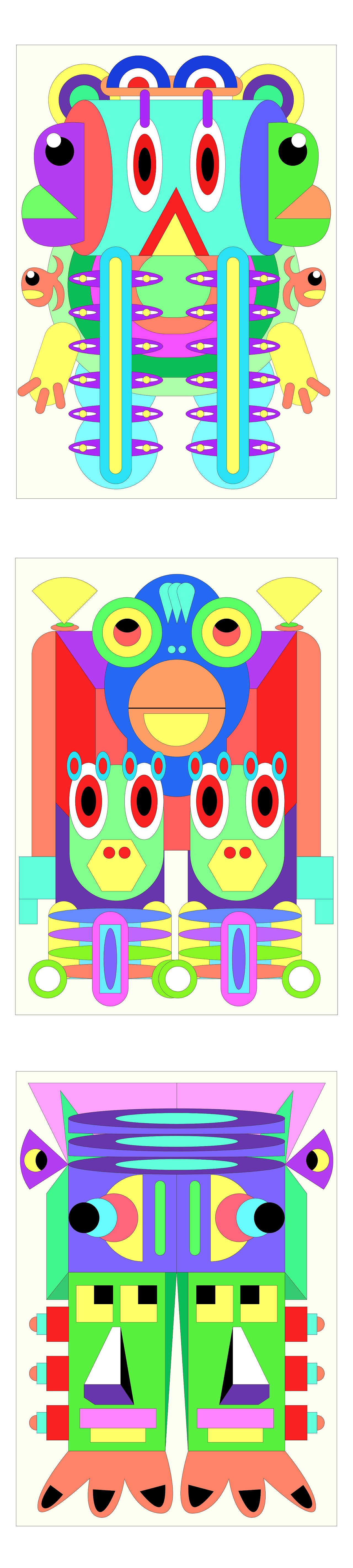 异想世界～小萌兽搞怪系列插画3