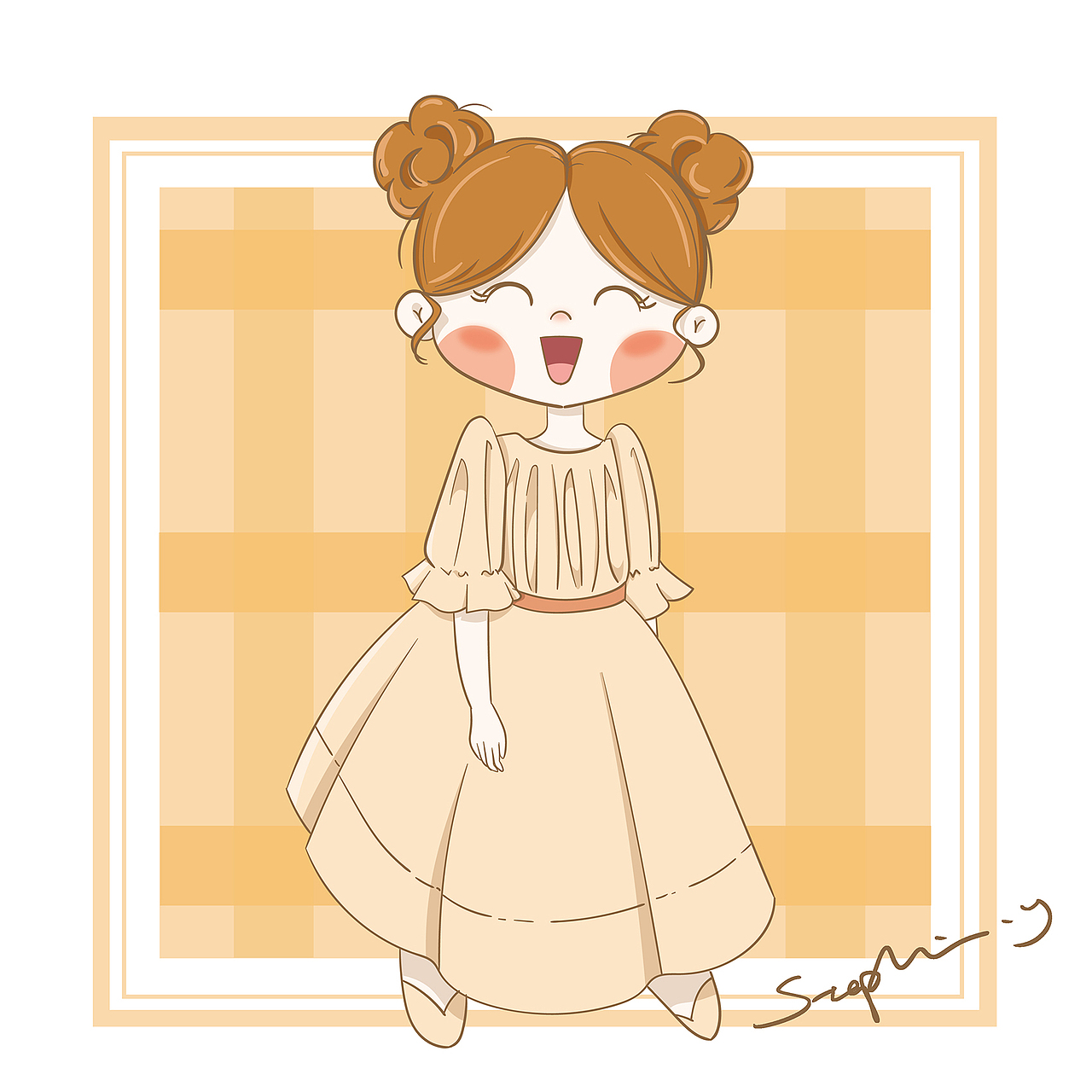 2021年人物插画汇总-我的女孩们