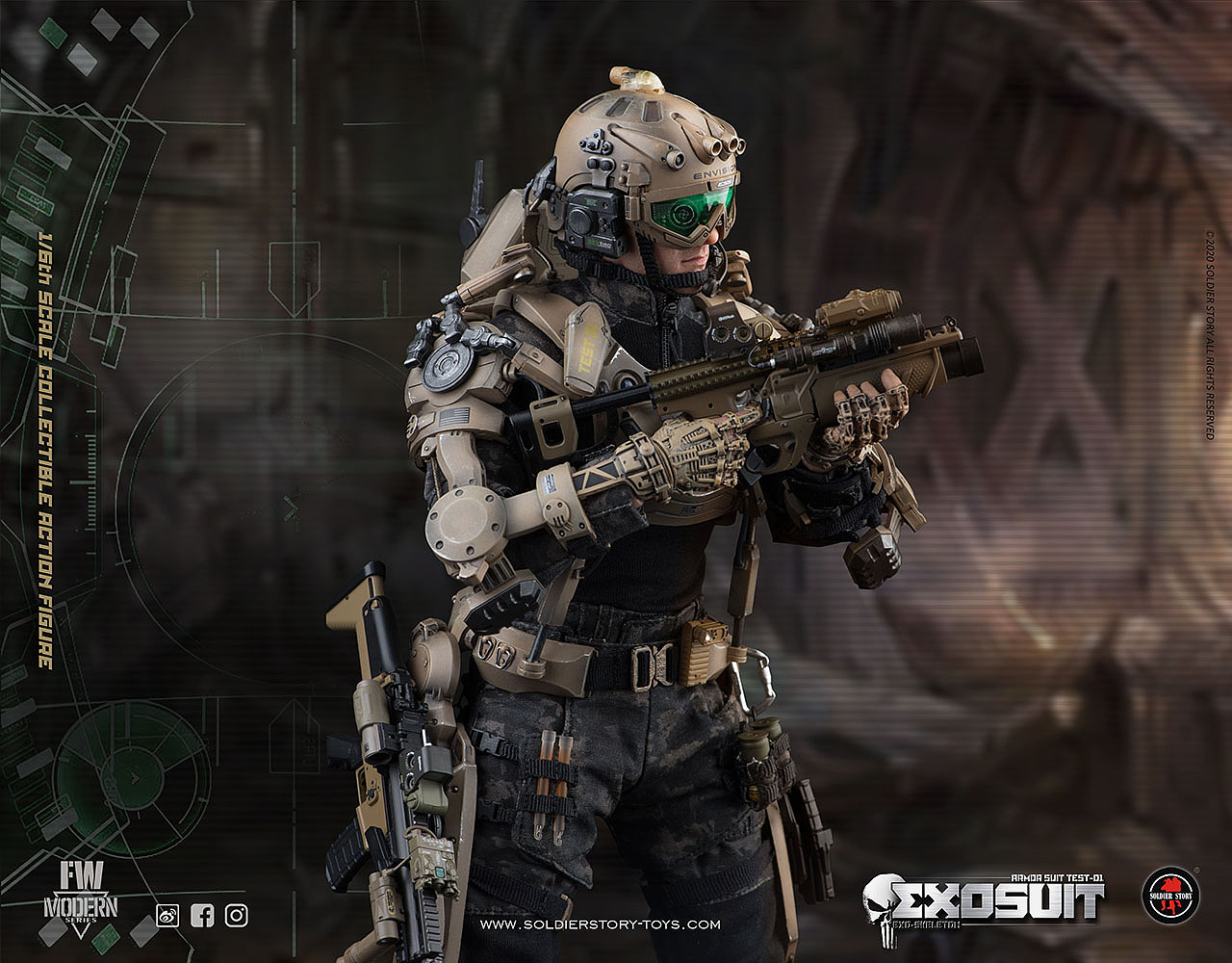 SS-122 1/6单兵外骨骼装甲服”原型机-01” ​​​​（图ZMjM3MjY3MDMy） - 手办/模玩 - 站酷设计师SoldierStory原创素材 - 站酷ZCOOL