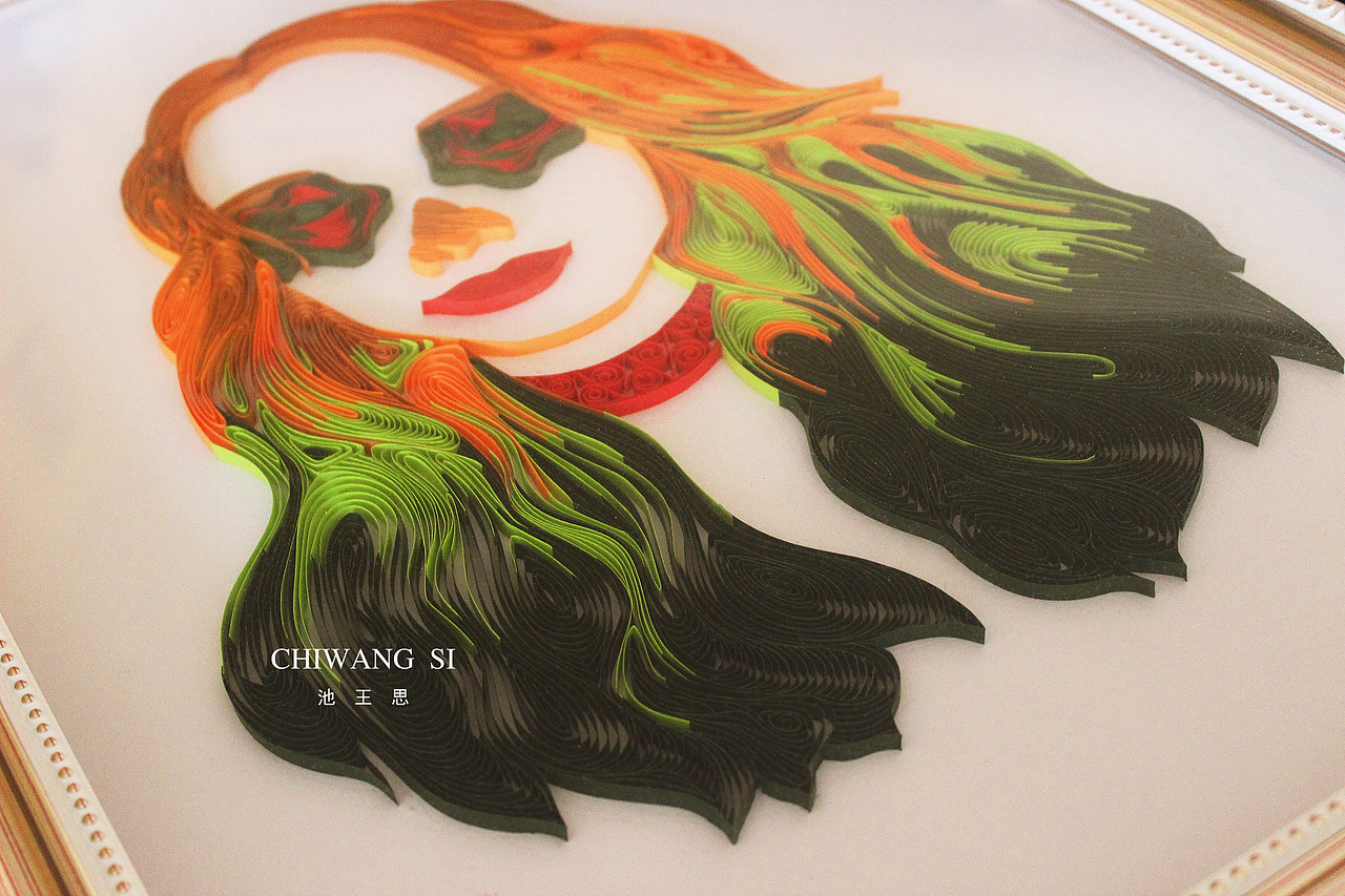 衍纸手工原创——《自我》（图ZMTA5MjAzNzMy） - 其他手工艺 - 站酷设计师池王思原创素材 - 站酷ZCOOL