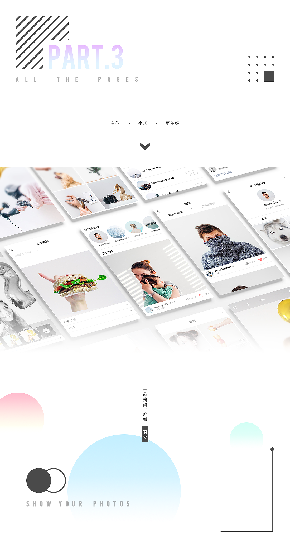 Unique摄影社区app概念设计（图ZODAwMDQ2MTI=） - APP界面 - 站酷设计师川普咬狗猫原创素材 - 站酷ZCOOL