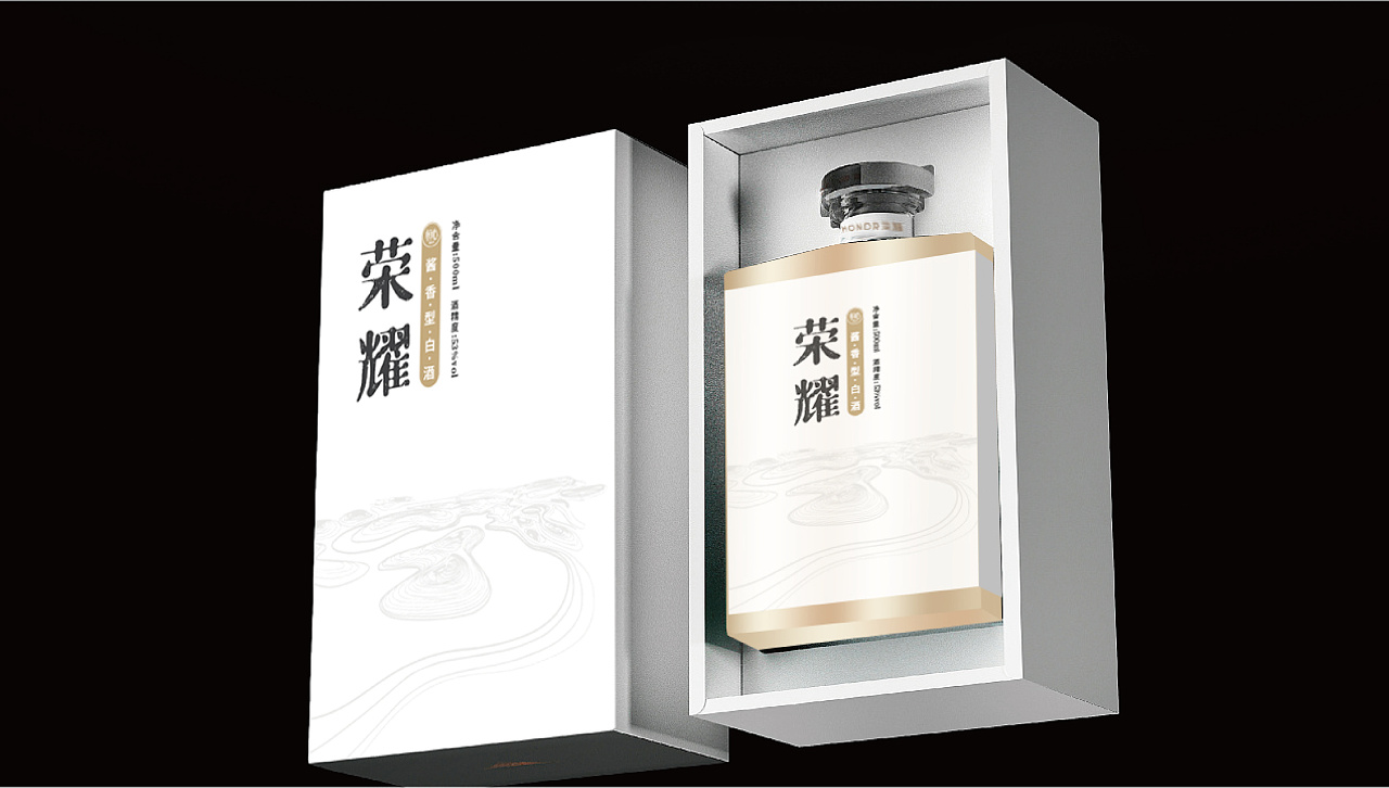 定制白酒瓶贴设计|平面|包装|刘尼美吖 - 原创作品 - 站酷 (zcool)
