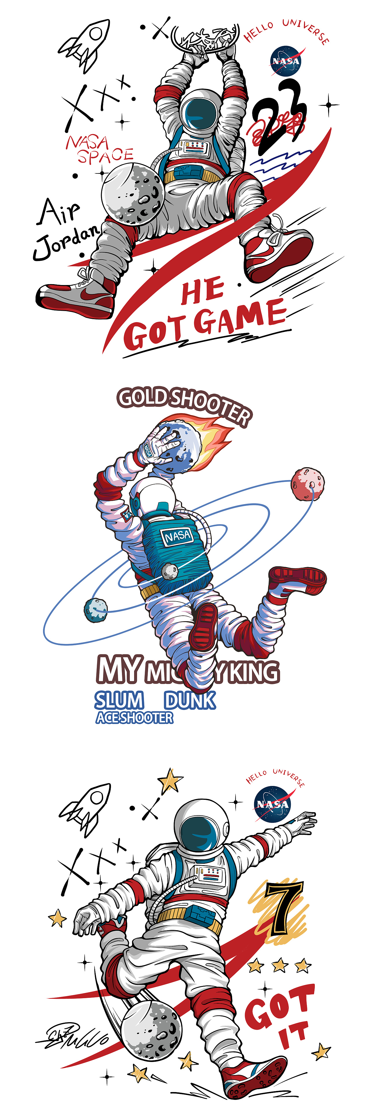 宇航员 运动系列|服装|休闲/流行服饰|剃魂 - 原创