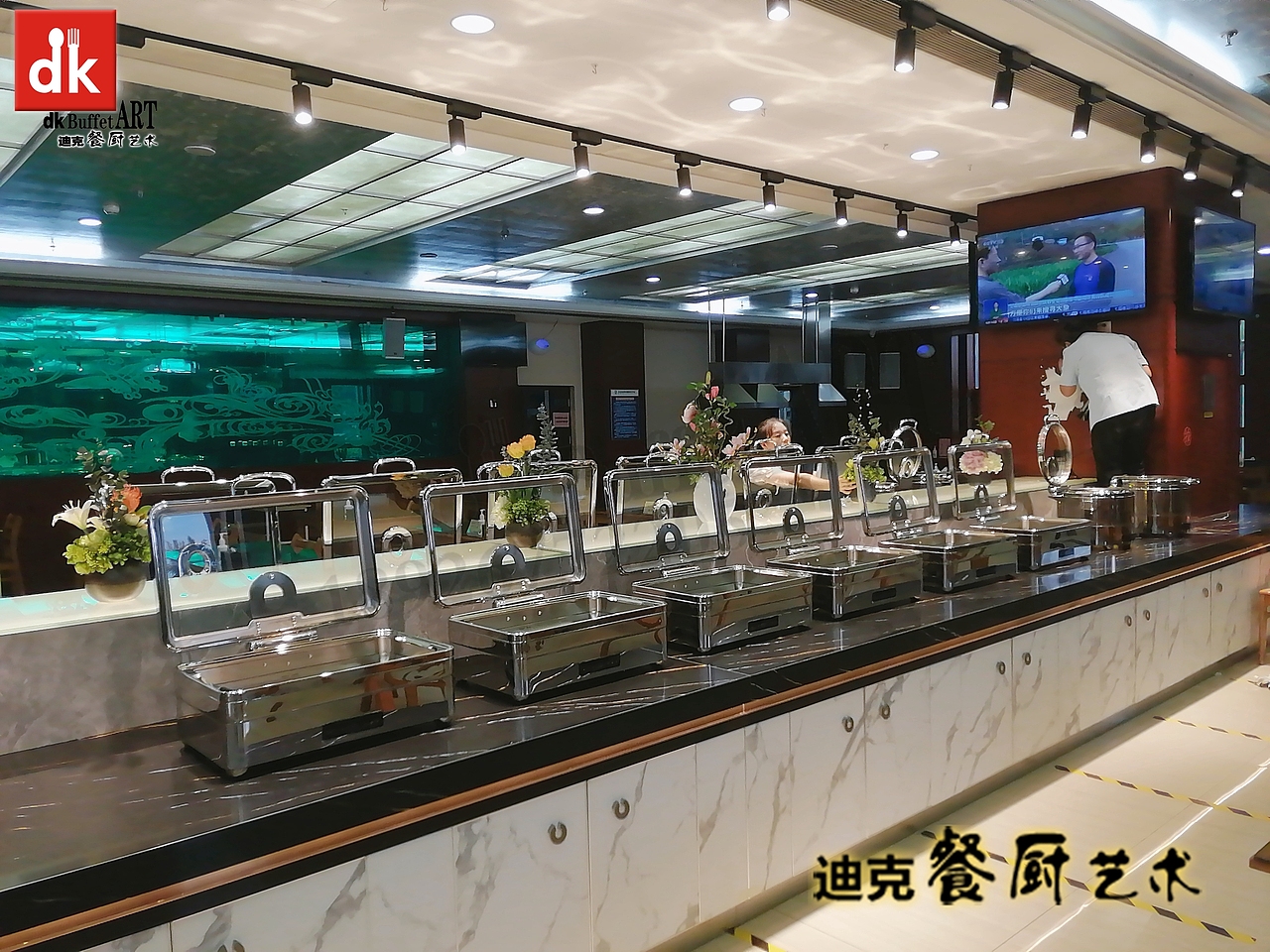 自助餐台升级改造 布菲台非标定制化尺寸 餐厅设计