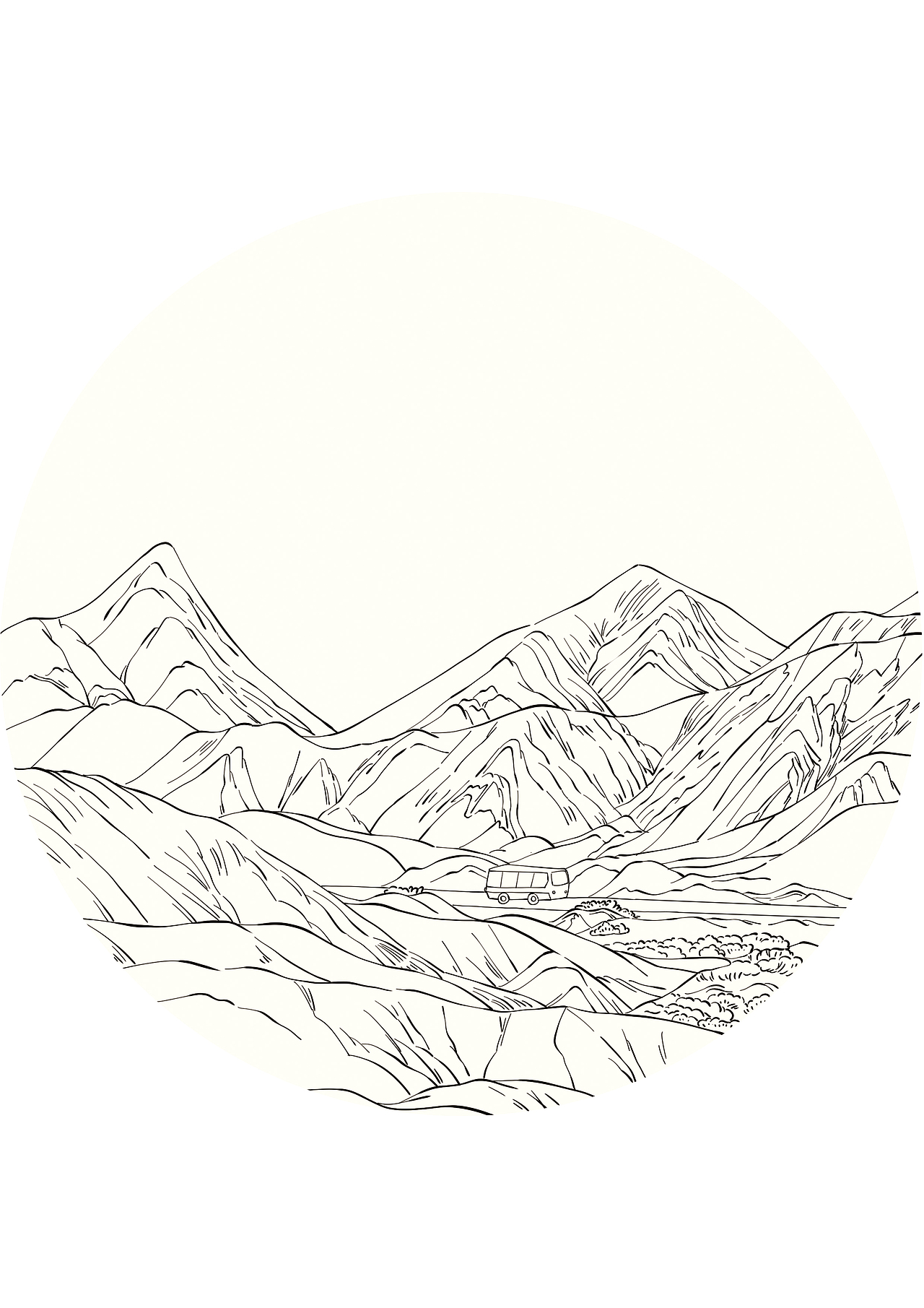 日历书《我们的中国》部分图片线稿|插画|商业插画|辣辣柴_原创作品-