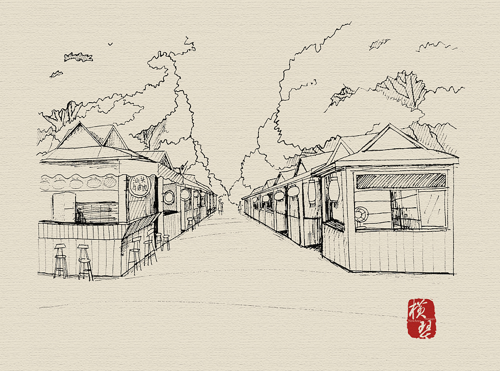 手绘横琴（图ZNDY3Mjg1OTY=） - 商业插画 - 站酷设计师不吃鱿鱼mm原创素材 - 站酷ZCOOL