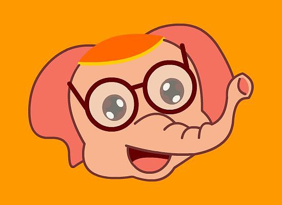 小猪lolo的小伙伴大象波波头像设计