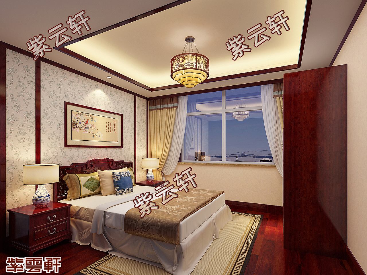 简约中式复式设计装修 大空间小宫殿的享受（图ZMjc2OTg5ODA0） - 家装设计 - 站酷设计师紫云轩中式原创素材 - 站酷ZCOOL