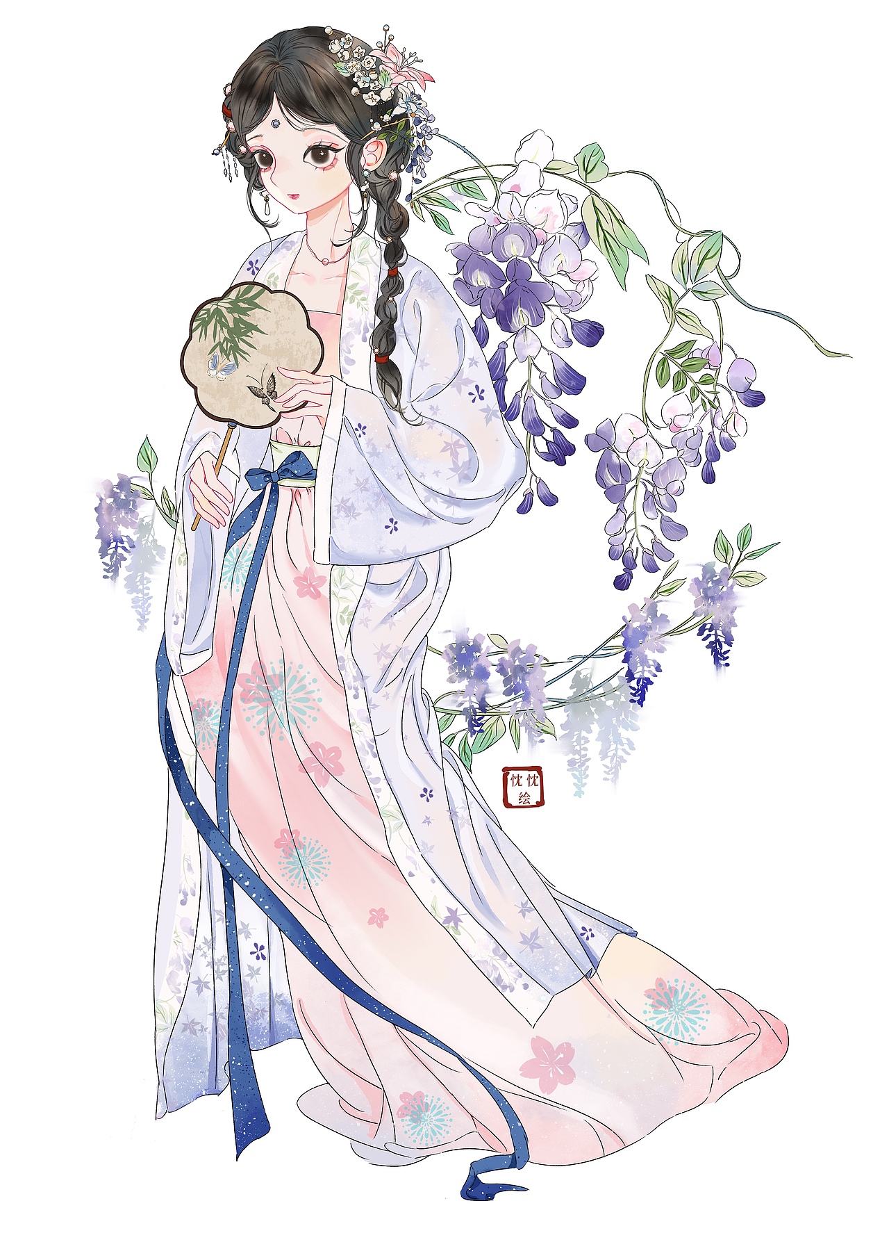 古风花卉人物合集（图ZMzI5NzMyNjY4） - 商业插画 - 站酷设计师陈忱忱原创素材 - 站酷ZCOOL