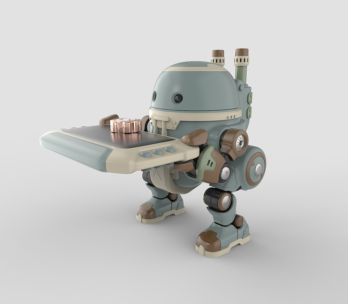 吞物铁甲机器人玩具造型设计