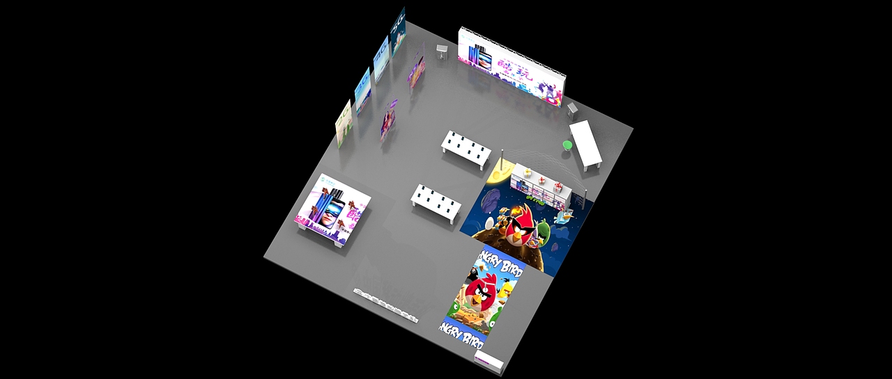 【中国移动】路演3D场景效果图