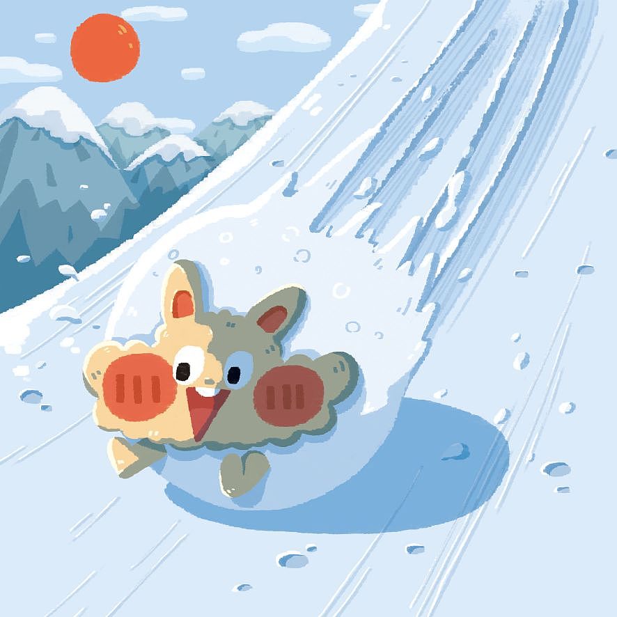 原创插画|Fufu的2023年日历插画