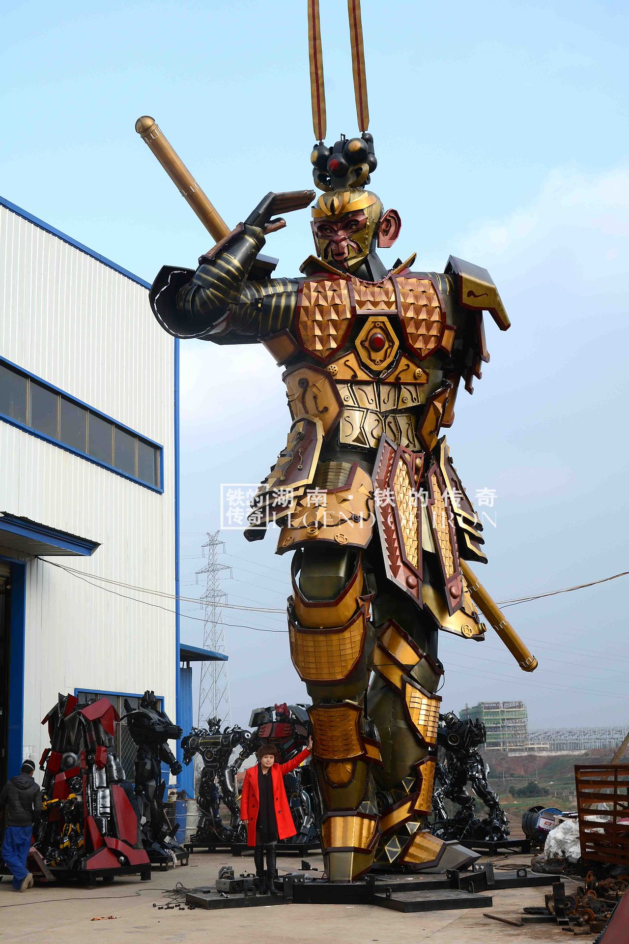 铁的传奇2016猴年献礼:全球最大钢雕齐天大圣问世