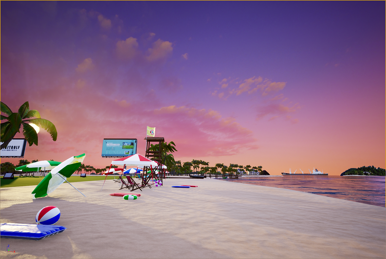 UE4的高尔夫球场1（图ZMTk0MTU5NTA0） - 场景 - 站酷设计师freeyy_km原创素材 - 站酷ZCOOL