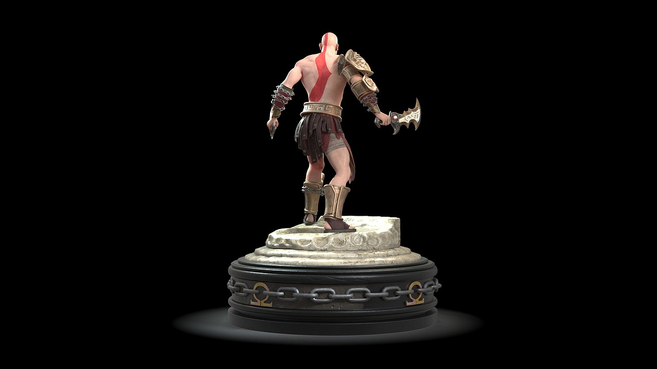 zbrush maya md sp练习 战神 奎托斯