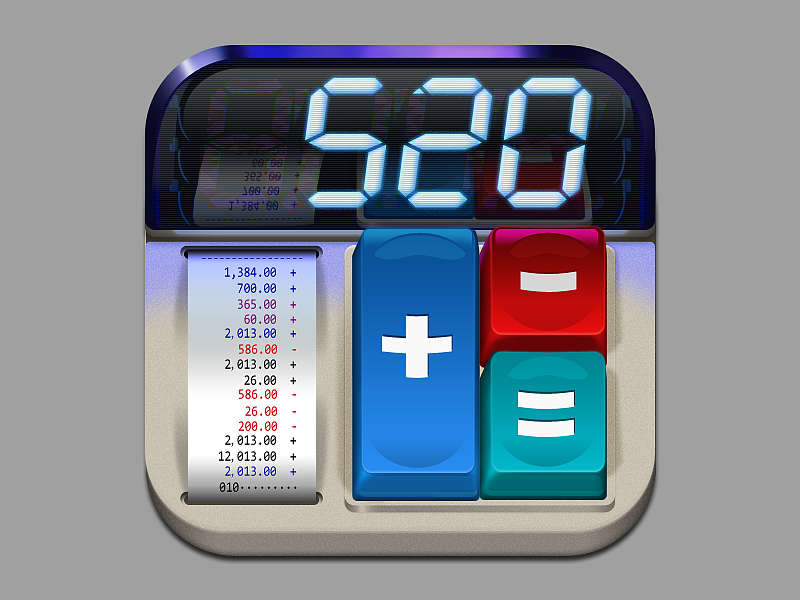 计算器大号icon?赠送psd（图ZMTAwOTA2NjQ=） - 图标 - 站酷设计师芷云白兔原创素材 - 站酷ZCOOL