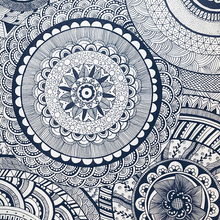 曼陀罗（图ZOTc3MTMwNjA=） - 绘画 - 站酷设计师猫饺子原创素材 - 站酷ZCOOL