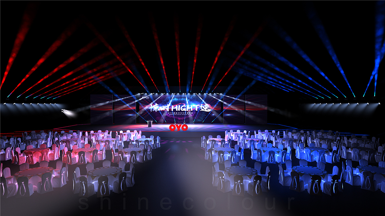 会场舞台布置舞台灯光设计制作舞台搭建效果图
