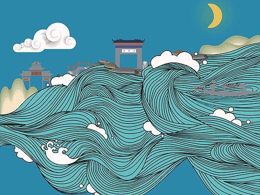 “畅享碧水”第二届广东省青少年环保美术大赛海报设计
