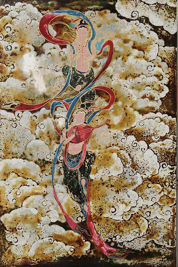 漆畫作品（圖ZMzE5ODcxMzg4） - 繪畫 - 站酷設(shè)計師Z938993336原創(chuàng)素材 - 站酷ZCOOL