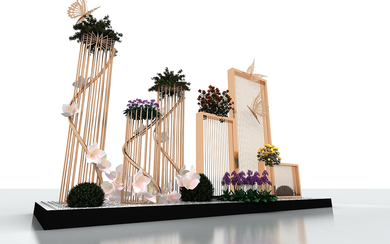 装饰美陈效果图设计 3D设计