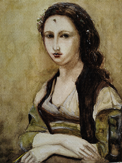 举报收藏分享原创作品纯艺术绘画世界名画珍珠女郎十大名画柯罗喜欢ta