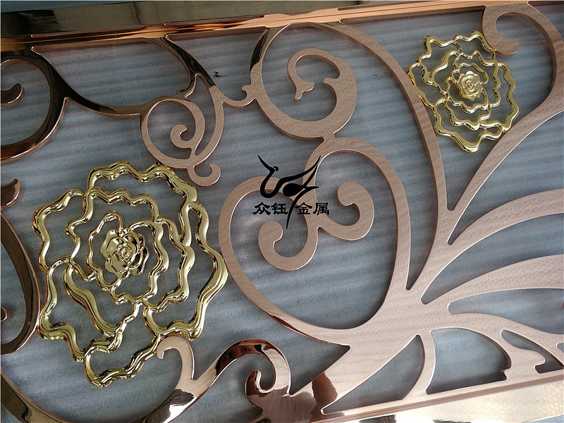 铝板雕刻镀铜镂空屏风 各种高档场所屏风定制（图ZMjE5NDQ0MDIw） - 其他工业/产品 - 站酷设计师艺术金属原创素材 - 站酷ZCOOL