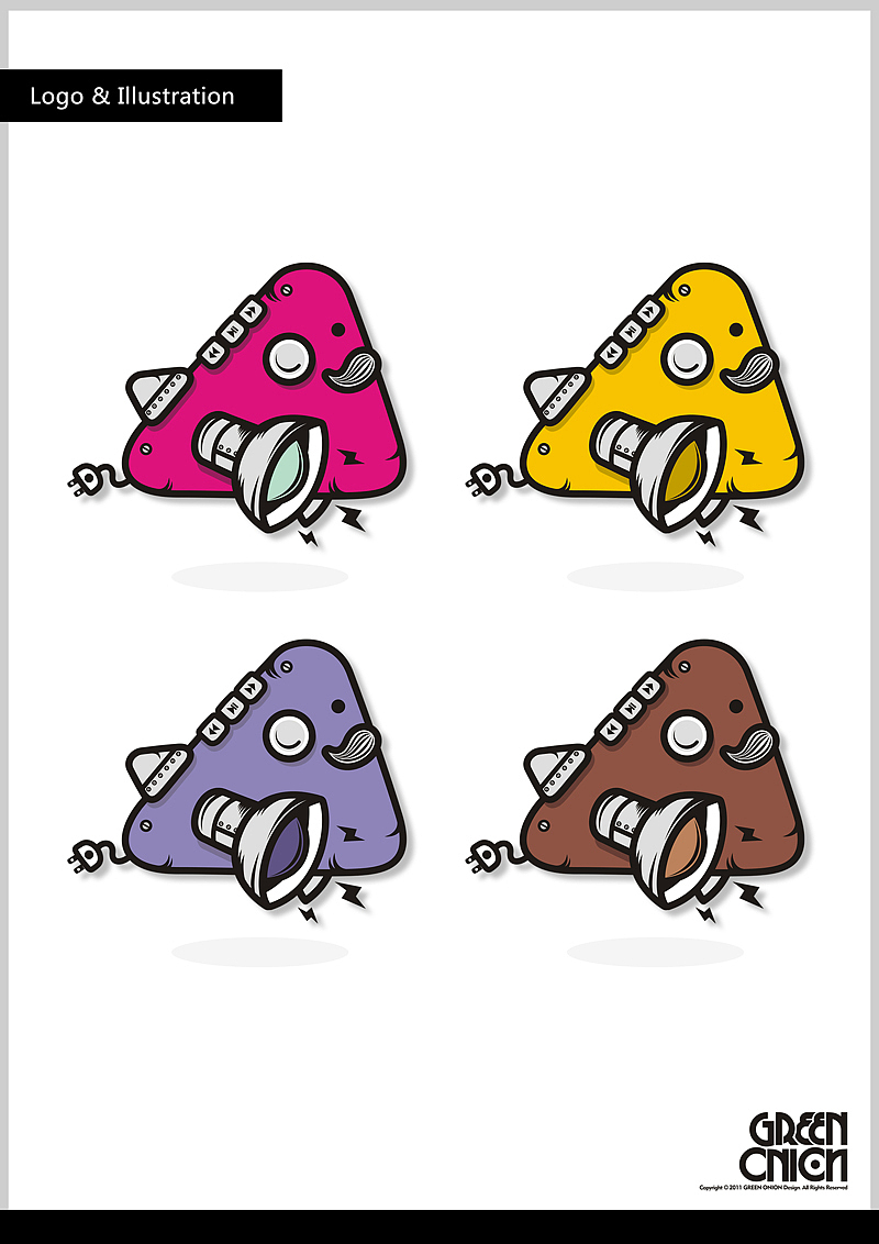 LOGO & ILLUSTRATION 播音机网站(案例)（图ZMzYzMDU4MA==） - 新锐潮流插画 - 站酷设计师onionoo原创素材 - 站酷ZCOOL