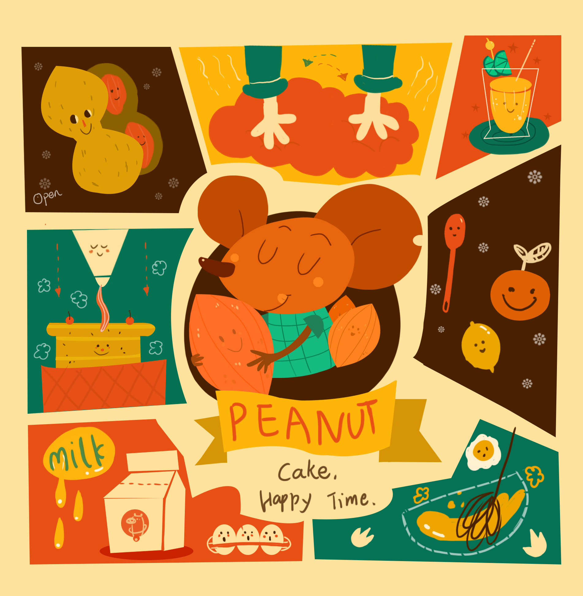 小老鼠|插画|插画习作|竹女 - 临摹作品 - 站酷 (zcool)