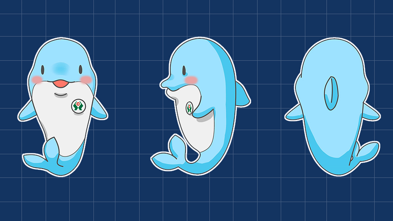 钦州农信小海豚ip表情包_灯鲨-站酷zcool