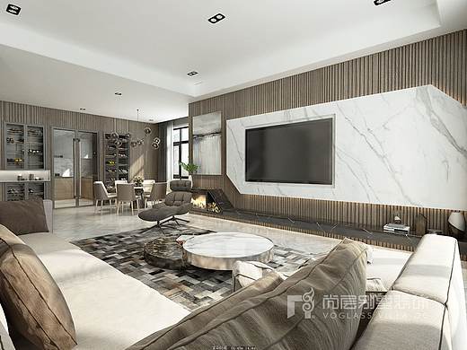 苏州350㎡现代风格设计案例（个人主页-ZMzE3MzA3MTI=） - 家装设计 - 站酷设计师尚层装饰原创素材 - 站酷ZCOOL