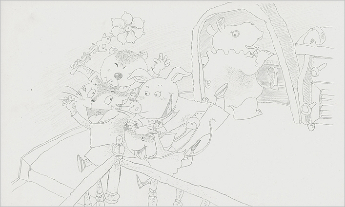 阿笨猫系列-会飞的幼儿园|插画|商业插画|红星闪闪a_原创作品-站酷