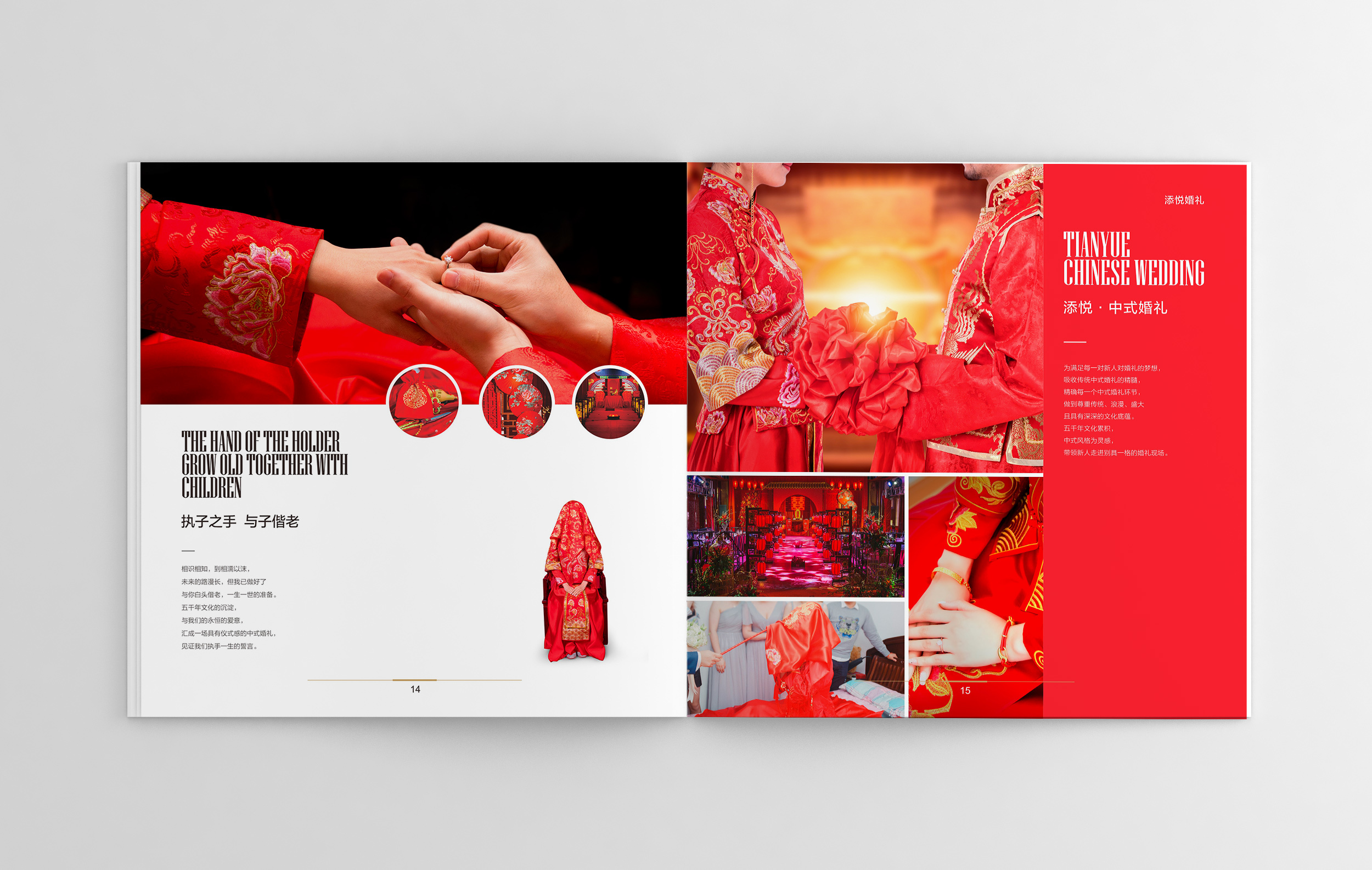 一希品牌设计-添悦婚礼宣传册画册设计