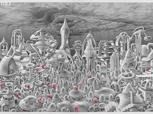 每一座丰碑终将坍塌——烟痛点画