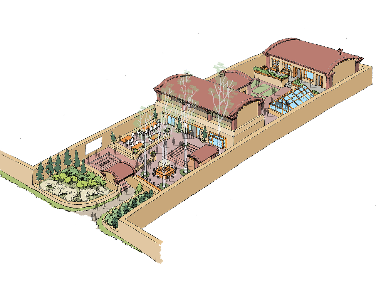 内蒙古乡村 民宿改造手绘(西安山思)